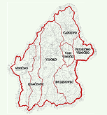 Naselja općine Visoko - klikni za uvećanje